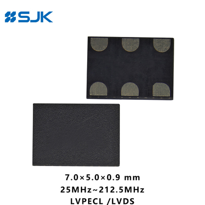 خرید SMD 7050 MEMS برنامه نویسی شده LVPECL نوسانگر با 6 پد پشتیبانی 1-220MHz 2.25-3.63V online manufacture
