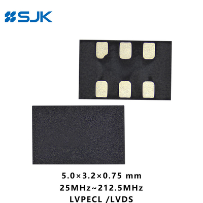خرید SMD 5032 نوسانگر دیفرانسیل LVDSL قابل برنامه ریزی MEMS با 6 پد پشتیبانی 1-220MHz 2.25-3.63V online manufacture
