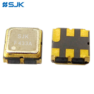 SMD DCC6 SAW Filter 3.8 X 3.8 طیف فرکانس گسترده مطابق با RoHS
